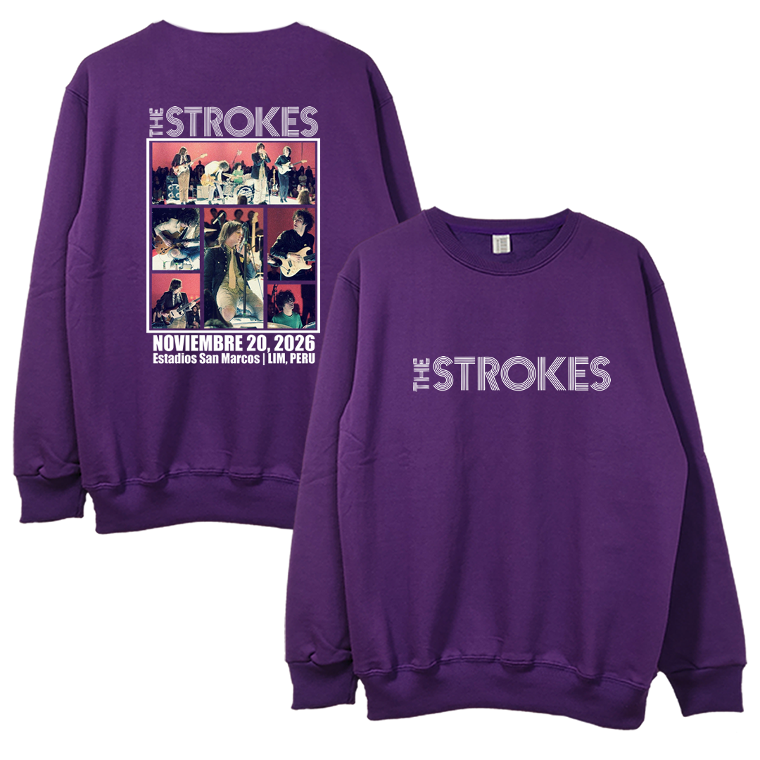 Crewneck The Strokes Poster Lima 2026