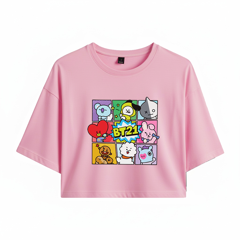 Crop BTS BT21 Collage
