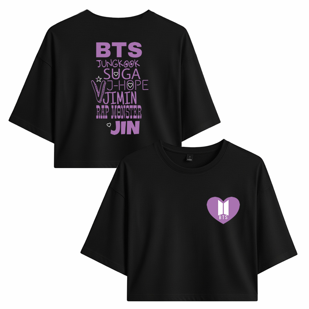 Crop BTS Band Corazón
