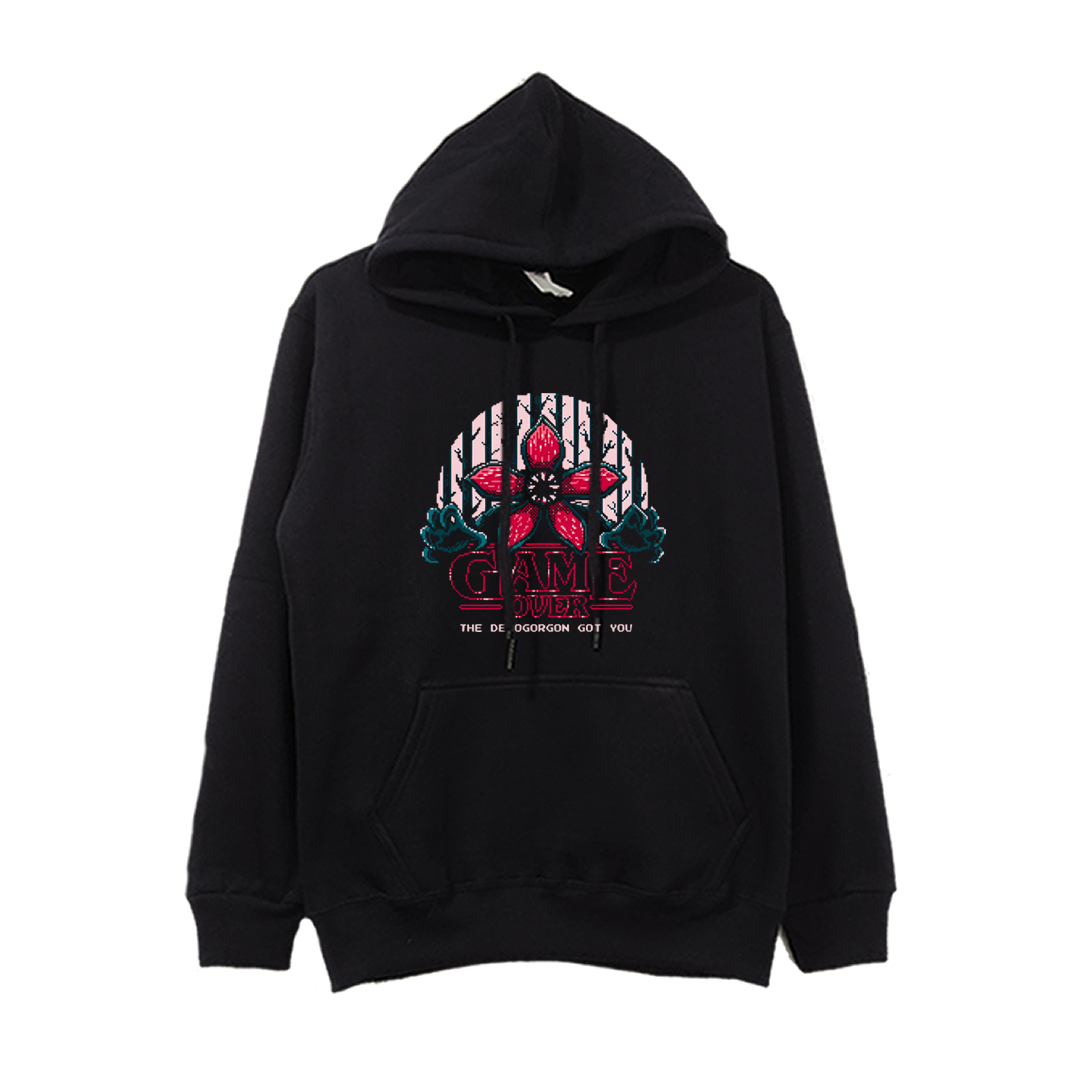 Hoodie Stranger Things Demogorgon Game Over