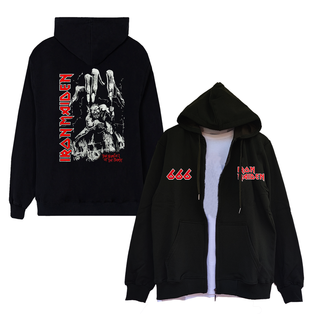 Hoodie Cierre Iron Maiden The Number of the Beast