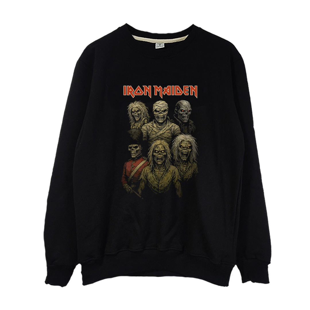 Crewneck Iron Maiden Faces of Eddie