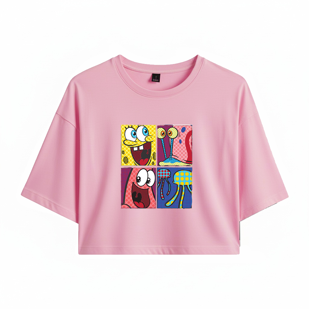 Crop Bob Esponja Pop Art