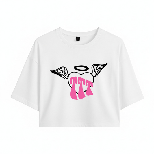 Crop Tini Heart Triple T