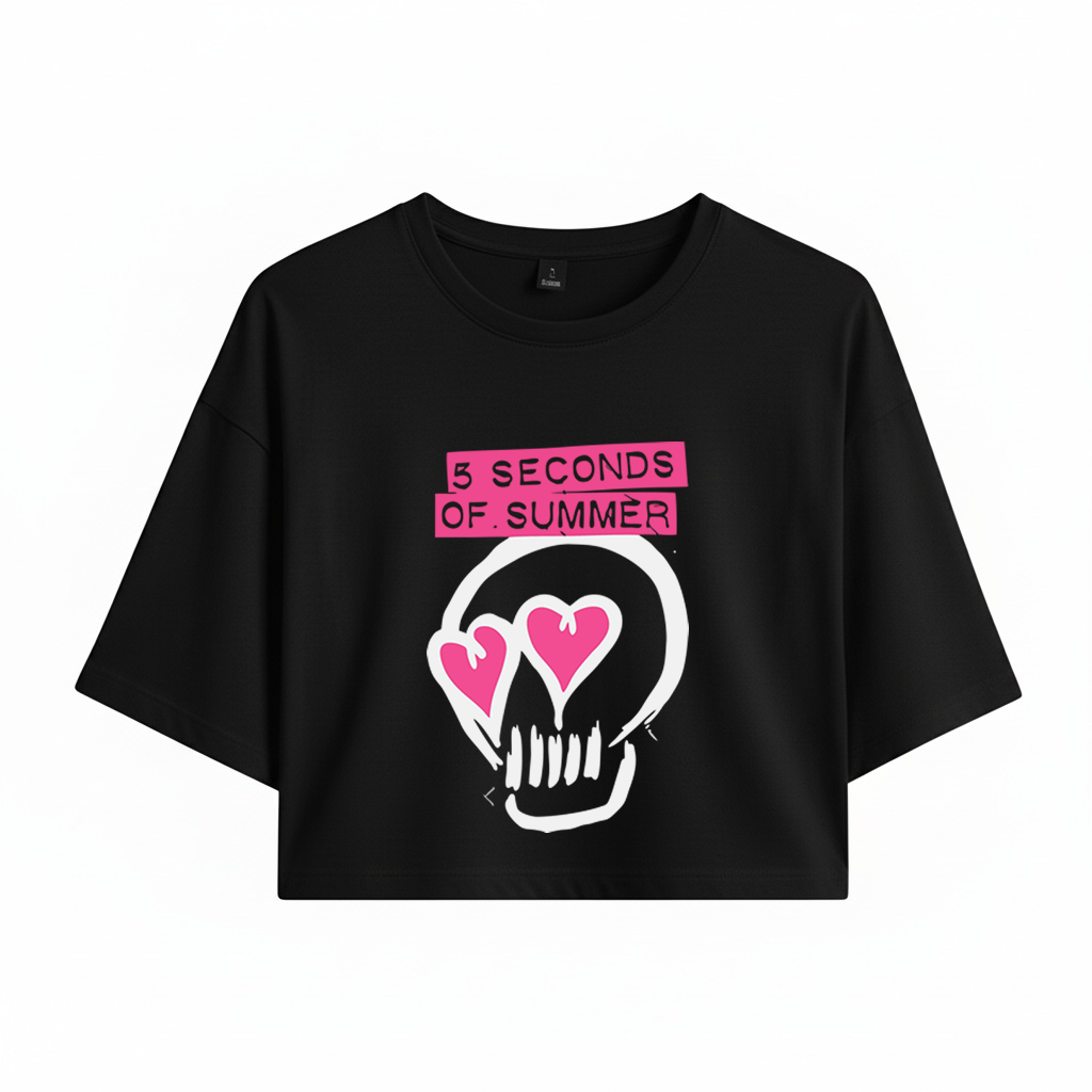 Crop 5 Seconds of Summer Skull