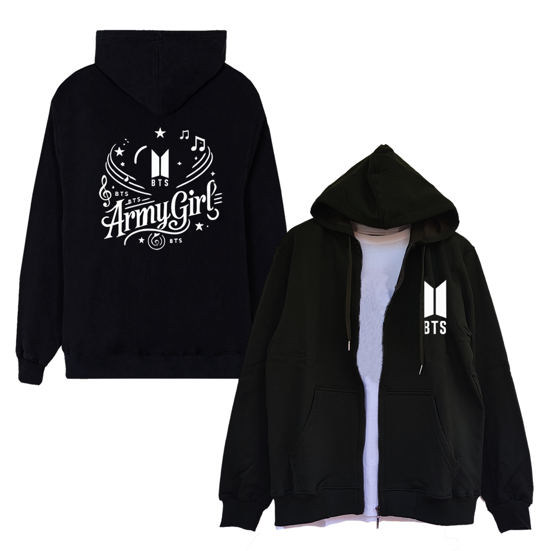 Hoodie Cierre BTS Army Girl