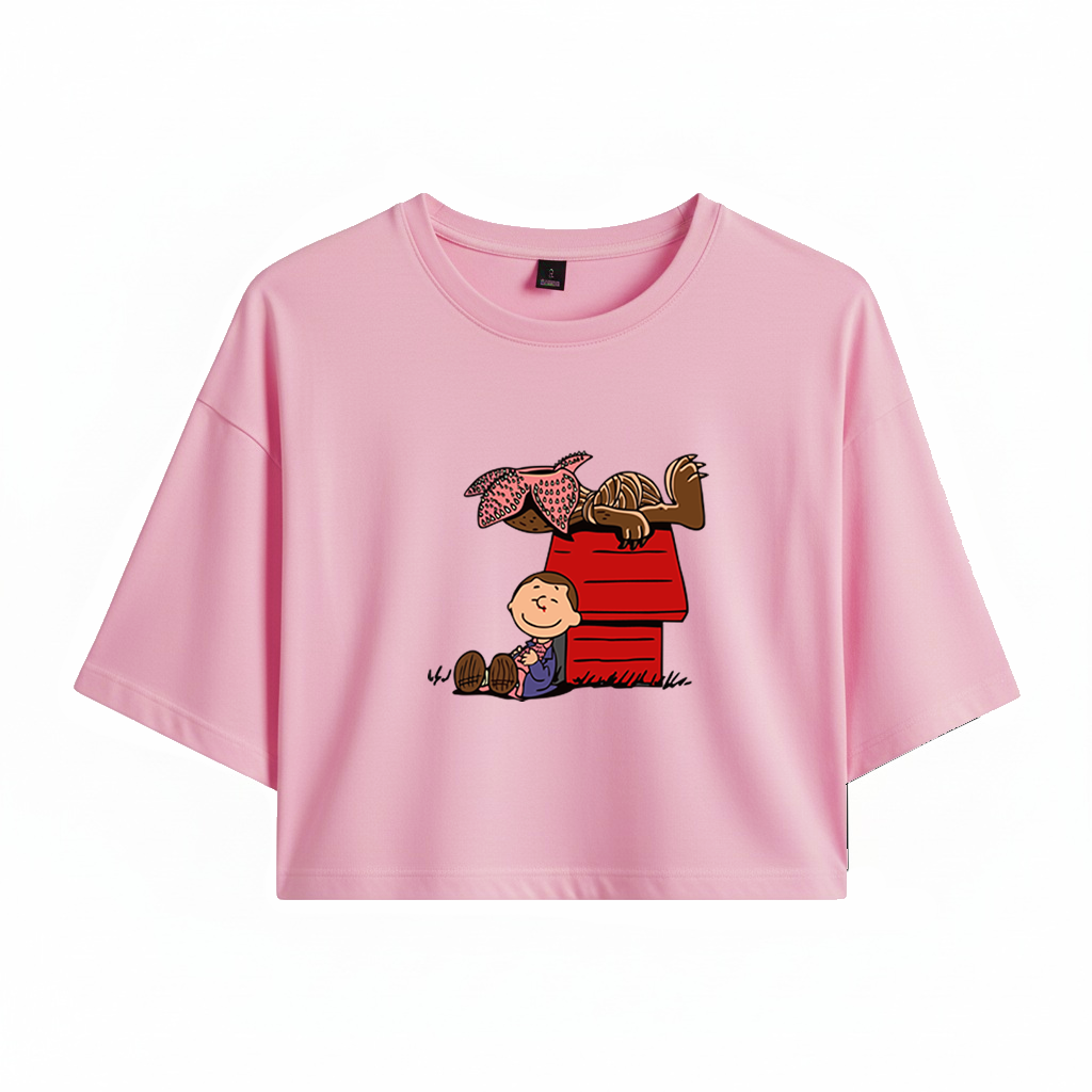 Crop Stranger Things Snoopy