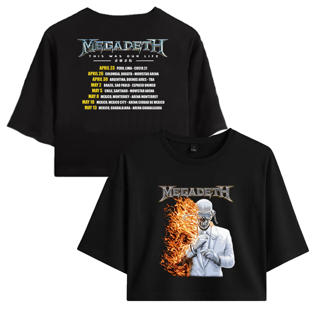 Crop Megadeth Tour LATAM 2026