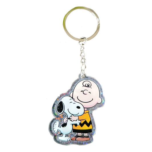 Llavero Snoopy + Charlie Brown