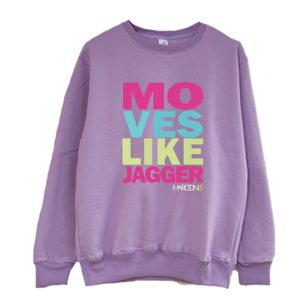 Crewneck Maroon 5 Moves Like Jagger Script