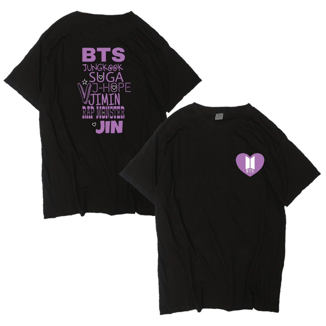Polo BTS Band Corazón