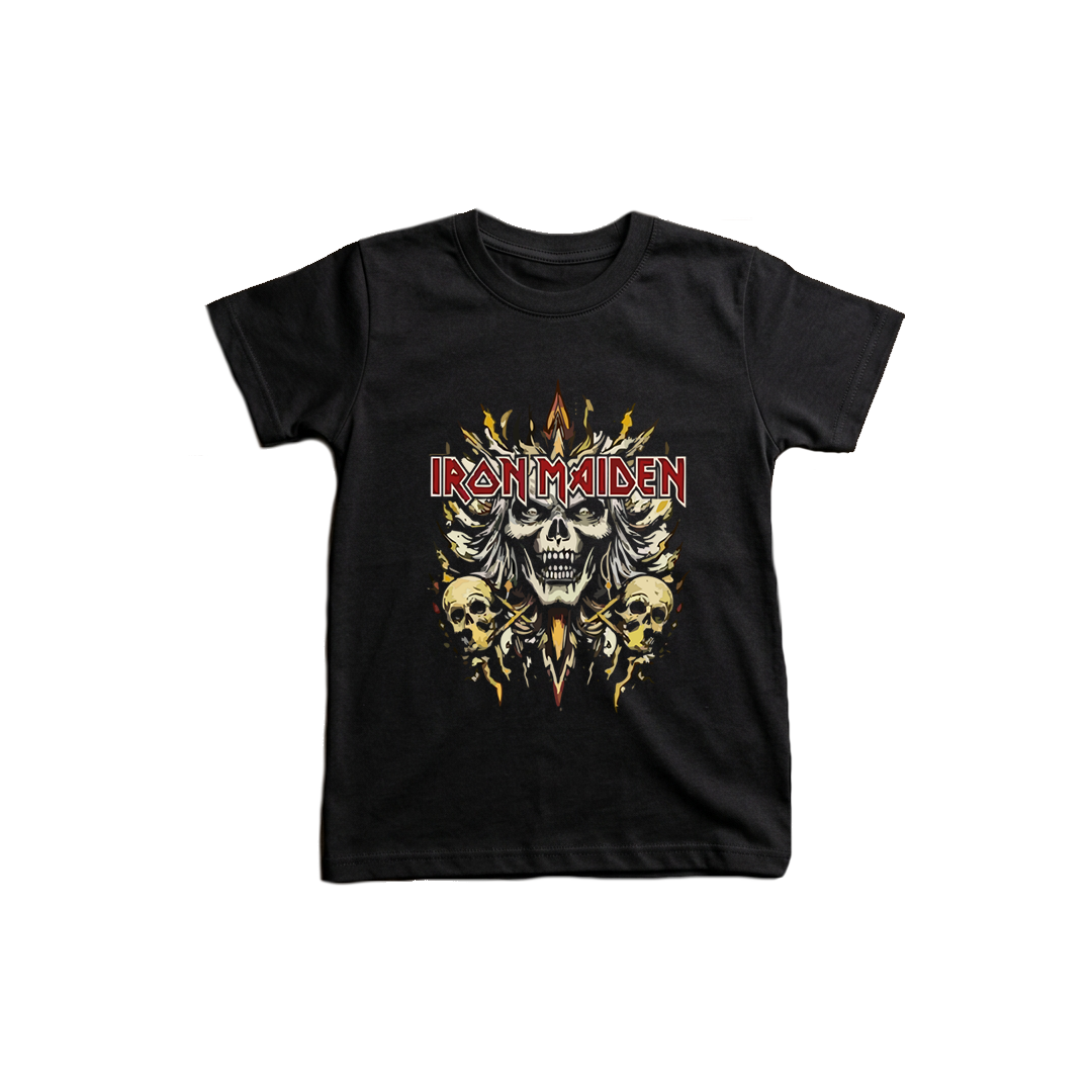 Baby Tee Iron Maiden Eddie Heads