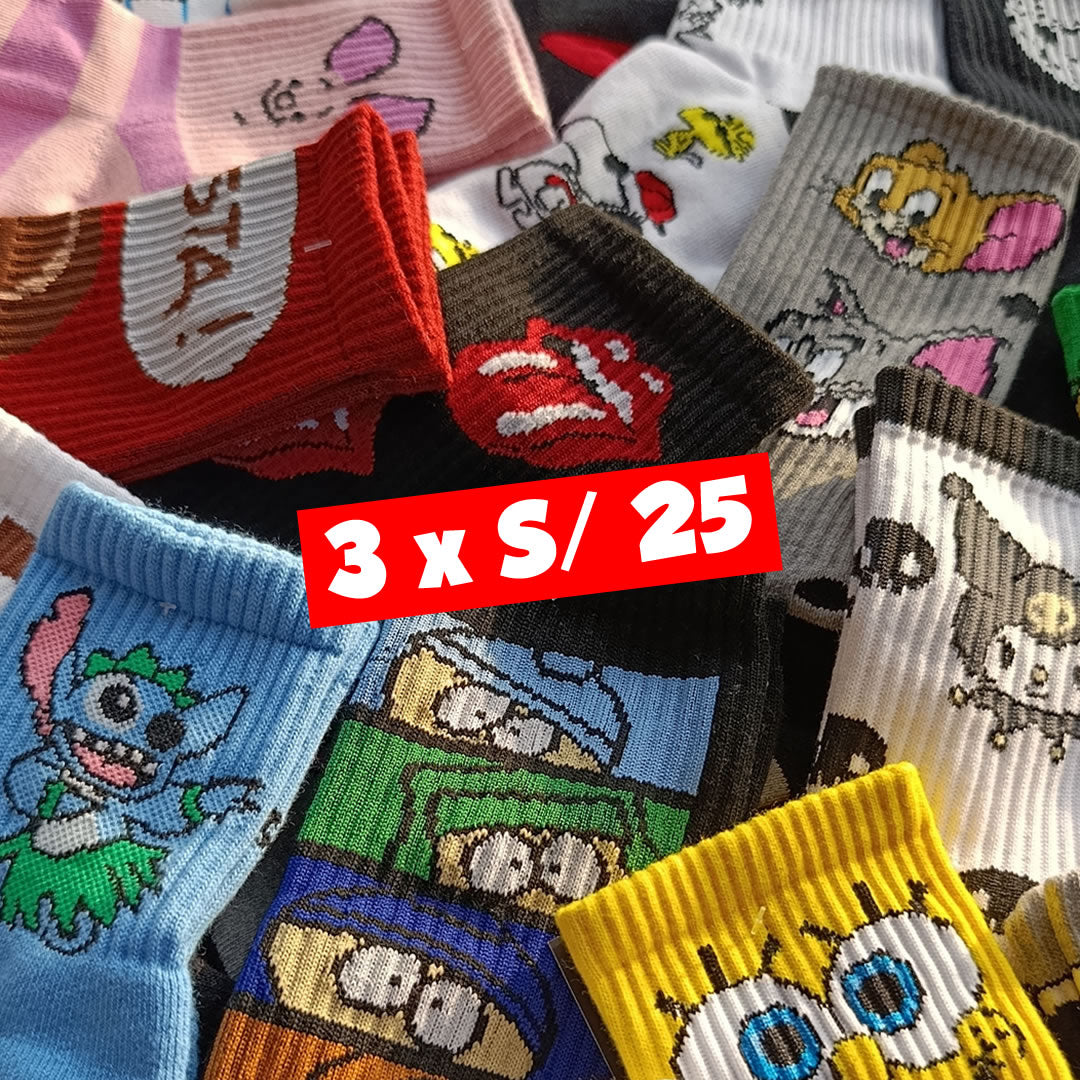 Medias 3 x S/ 25