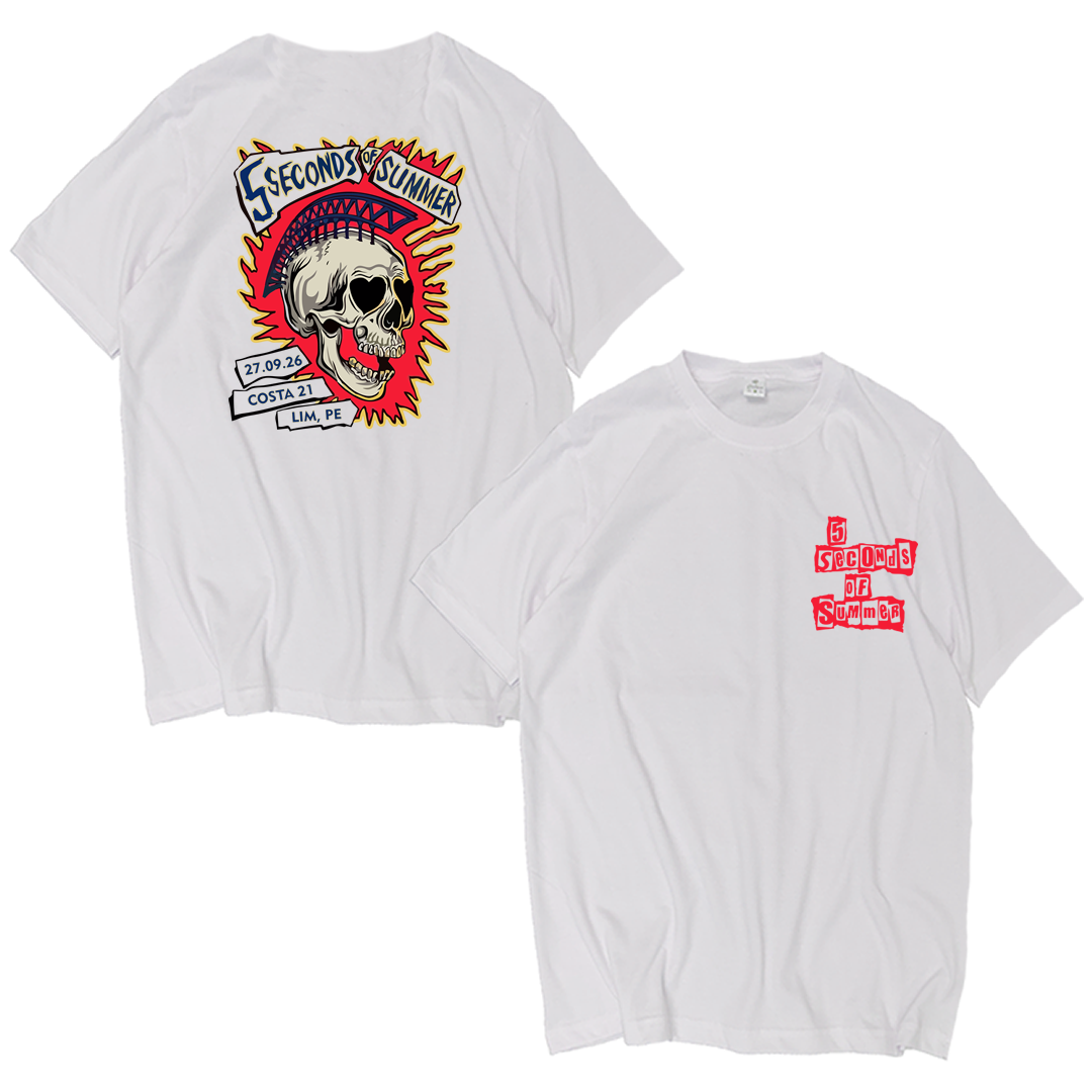 Polo 5 Seconds of Summer Skull Punk