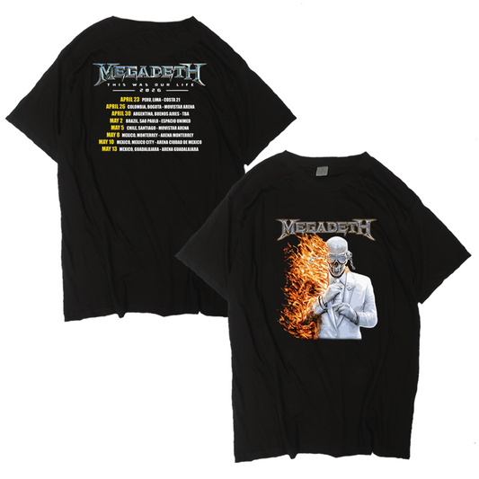 Polo Megadeth Tour LATAM 2026