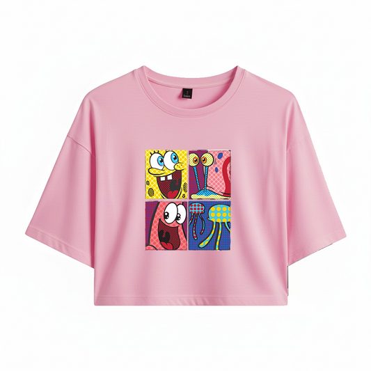 Crop Bob Esponja Pop Art