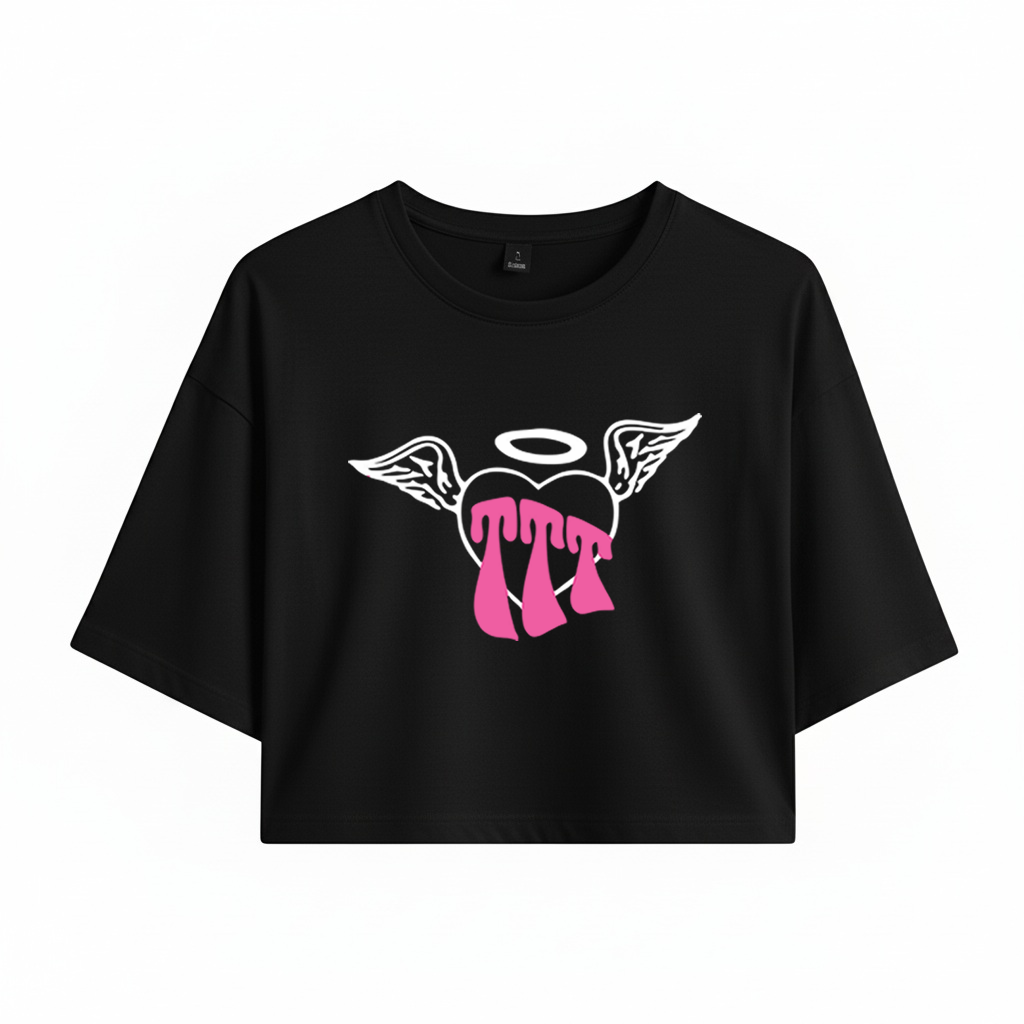 Crop Tini Heart Triple T