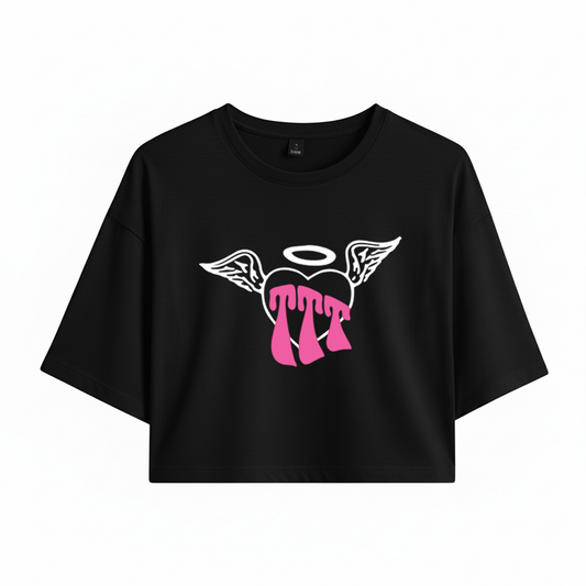 Crop Tini Heart Triple T