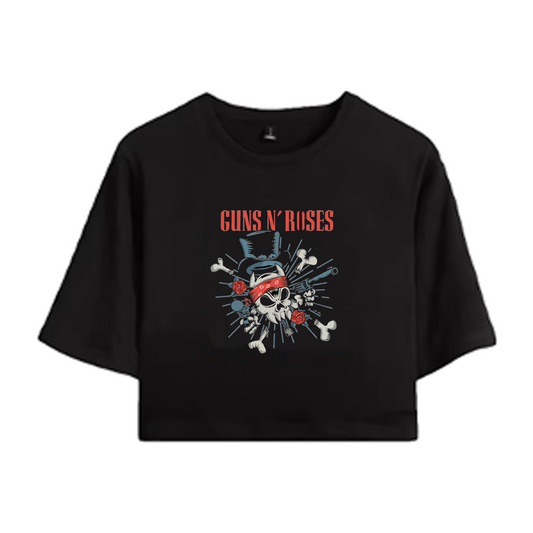 Crop Guns N' Roses Skull