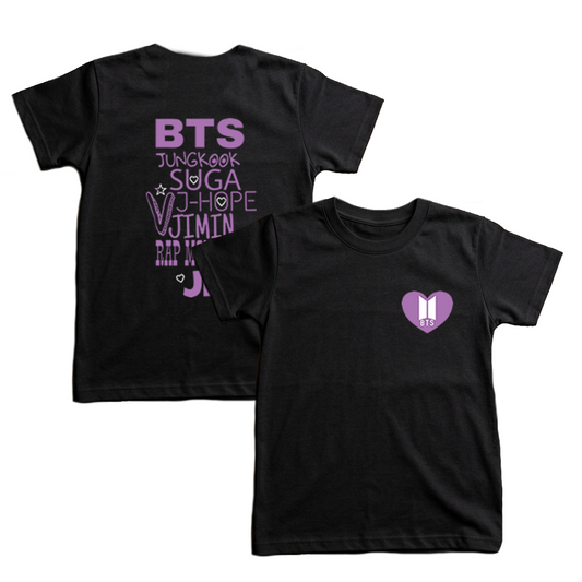 Baby Tee BTS Band Corazón