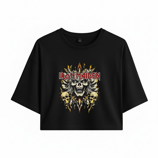 Crop Iron Maiden Eddie Heads