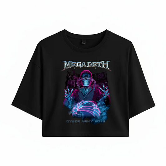 Crop Megadeth Cyber Army 2019 Club