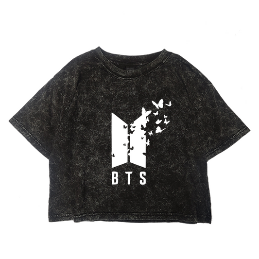 Crop Acid BTS Classic Logo Butterfly
