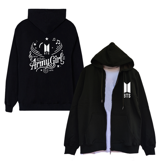 Hoodie Cierre BTS Army Girl