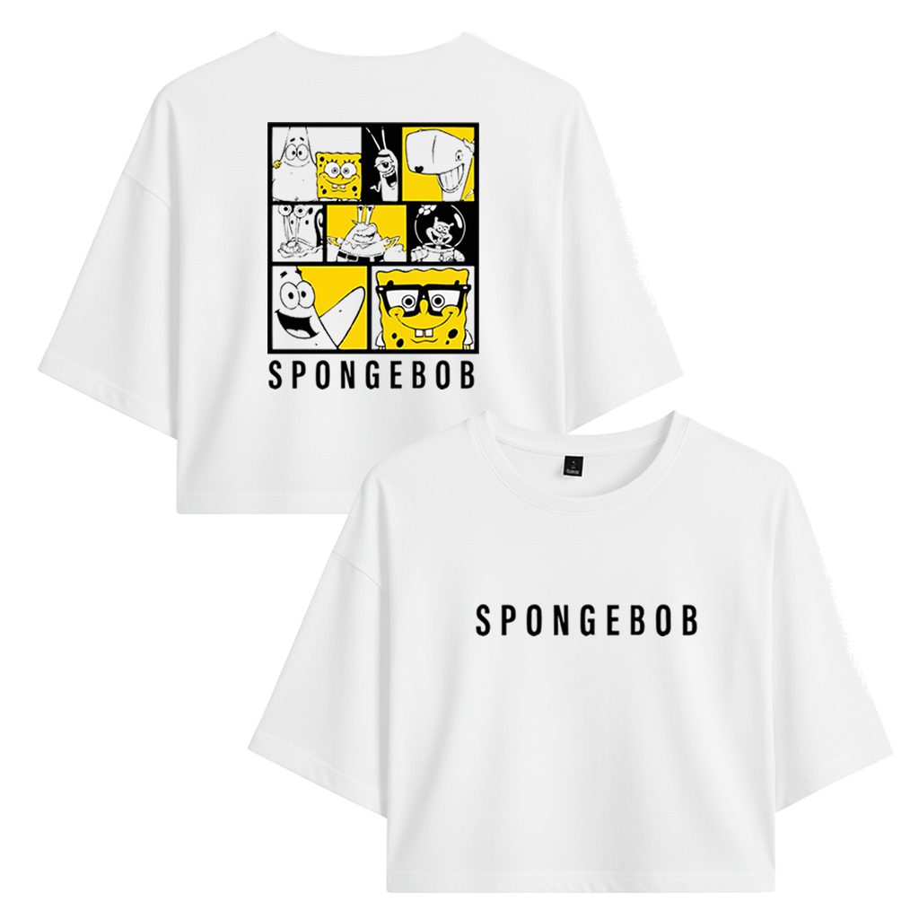 Crop Bob Esponja B&W
