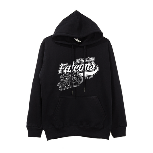 Polera Mandalorian y Grogu Halcón Milenario