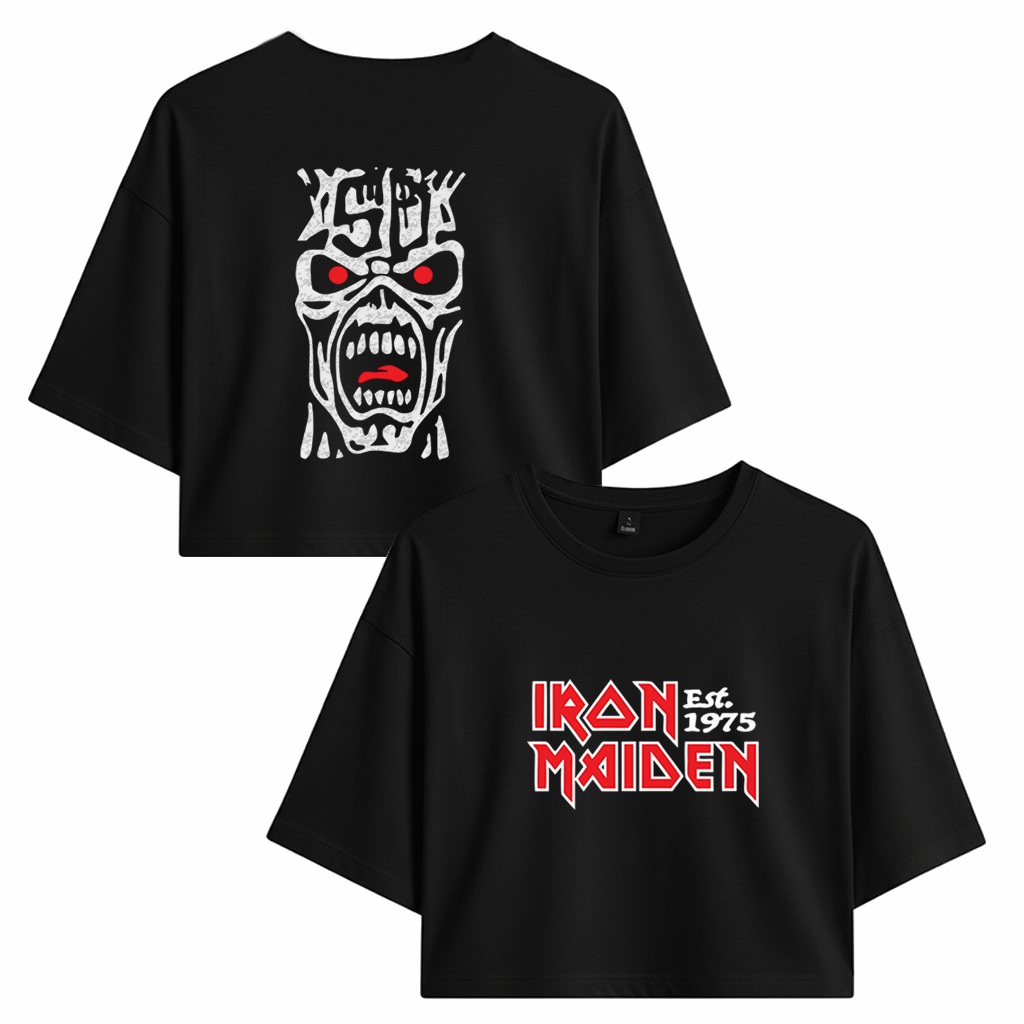 Crop Iron Maiden Eddie Est. 1975