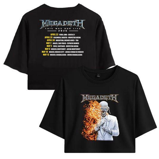 Crop Megadeth Tour LATAM 2026