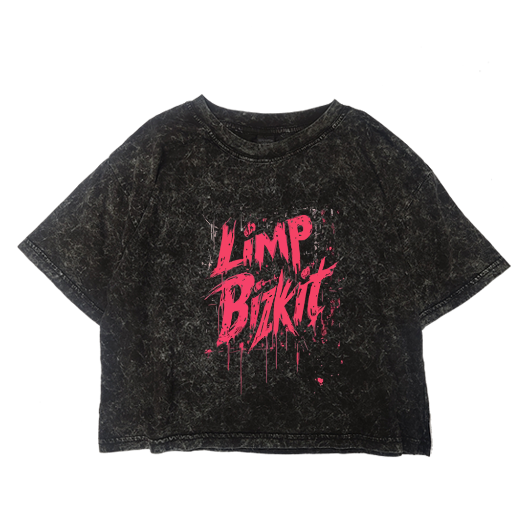 Crop Limp Bizkit Fucsia