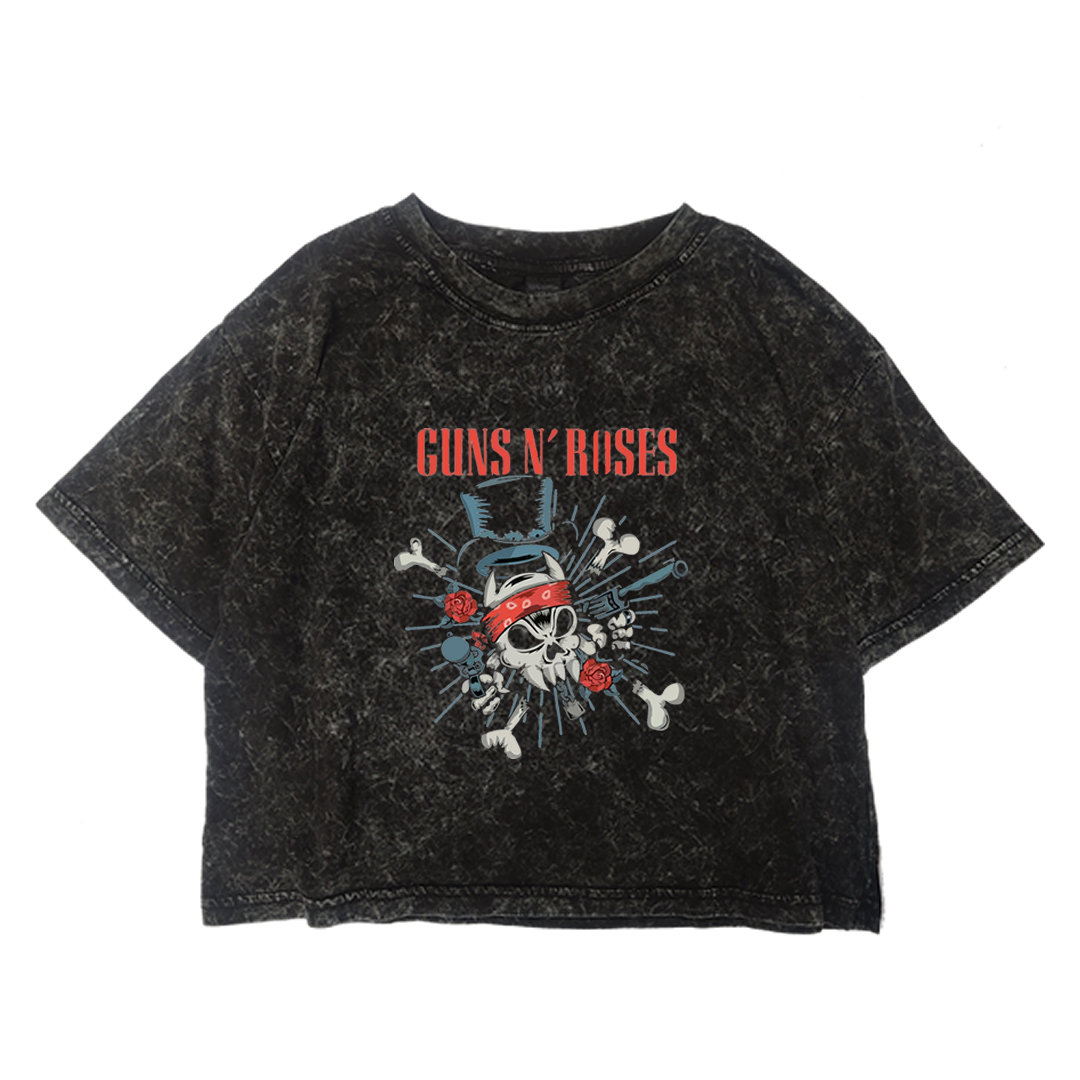 Crop Guns N' Roses Skull