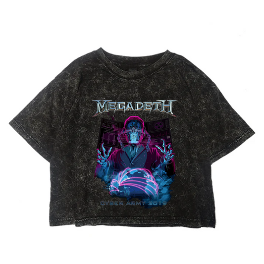 Crop Acid Megadeth Cyber Army 2019 Club