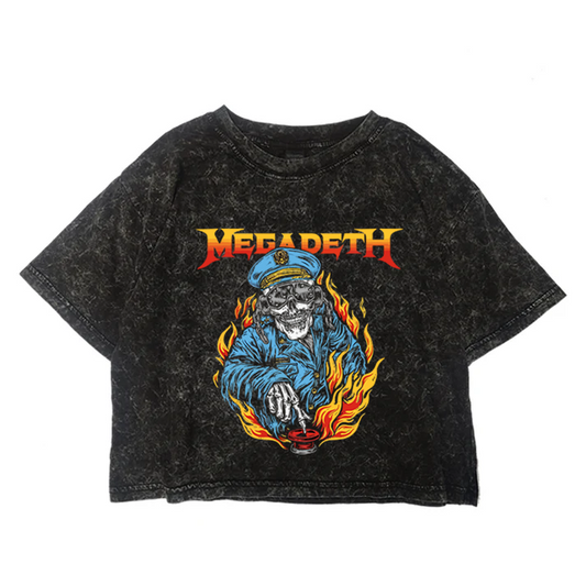 Crop Acid Megadeth Vic Flames