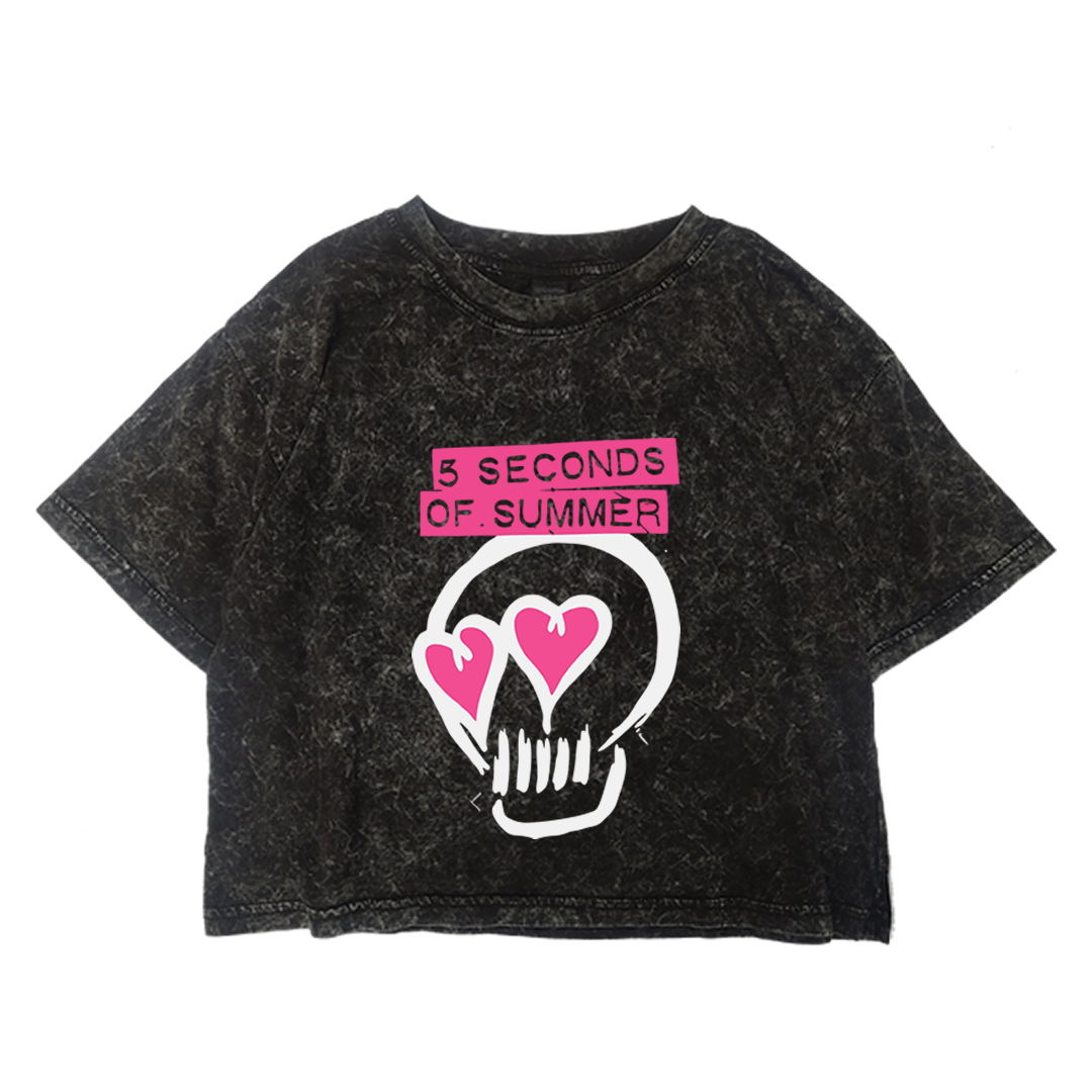 Crop Acid 5 Seconds of Summer Skull