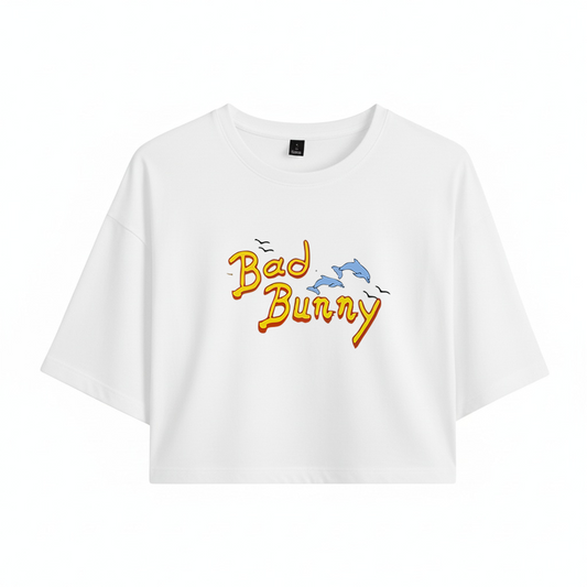 Crop Bad Bunny Logo Un Verano Sin Ti