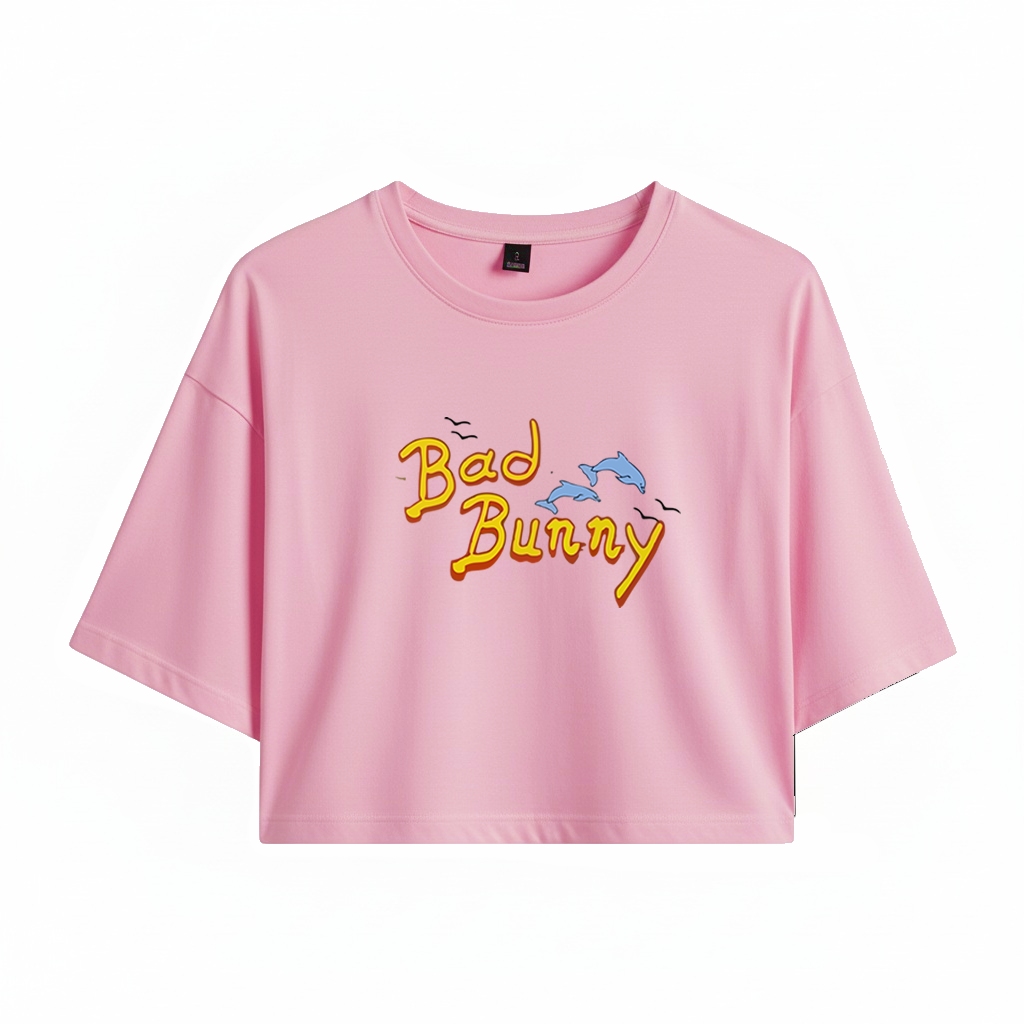 Crop Bad Bunny Logo Un Verano Sin Ti