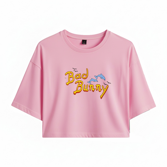 Crop Bad Bunny Logo Un Verano Sin Ti