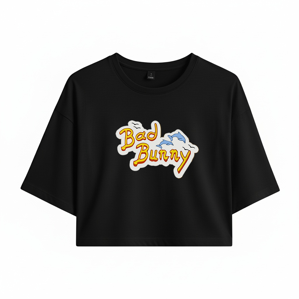 Crop Bad Bunny Logo Un Verano Sin Ti