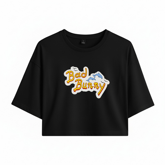 Crop Bad Bunny Logo Un Verano Sin Ti