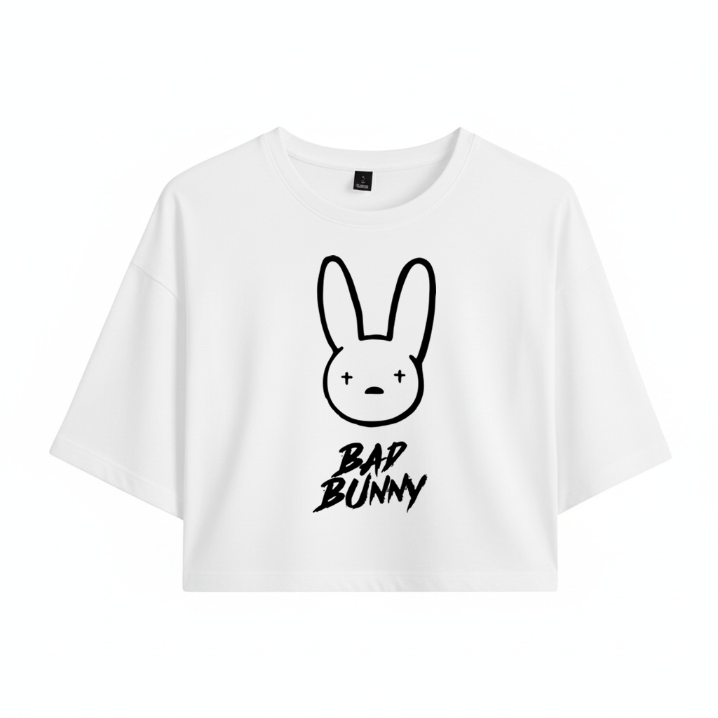 Crop Bad Bunny Conejo Silueta