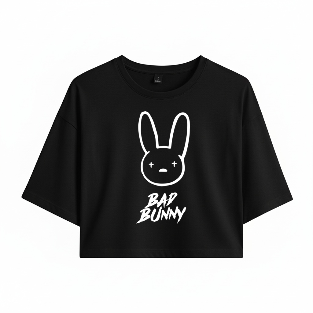 Crop Bad Bunny Conejo Silueta