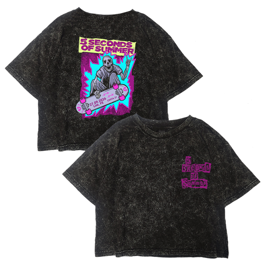 Crop Acid 5 Seconds of Summer Skate Calavera