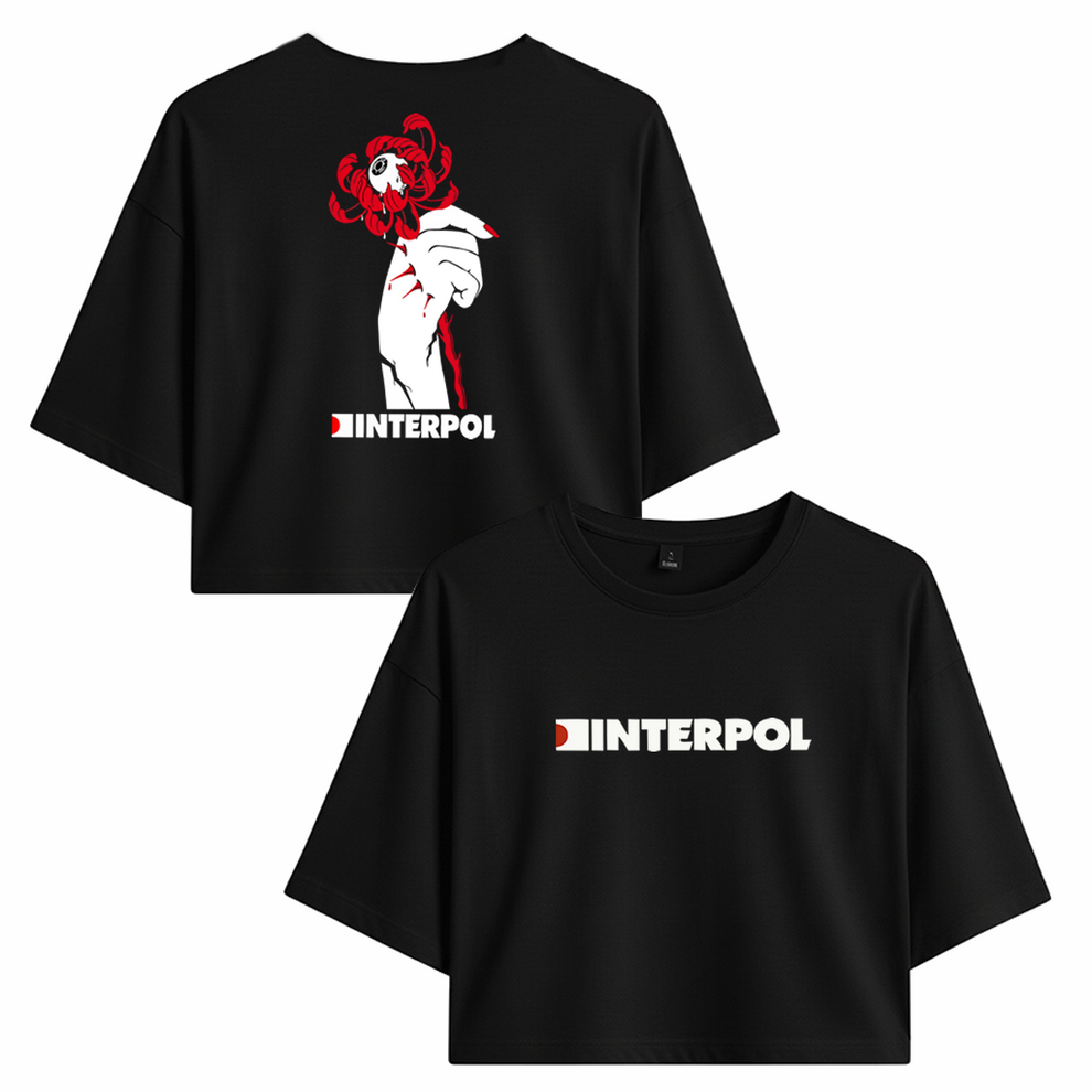 Crop Interpol Logo Roses – WW STORE