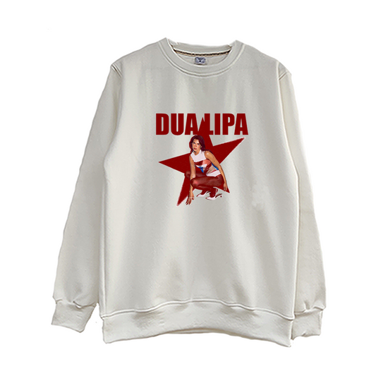 Crewneck Dua Lipa Red