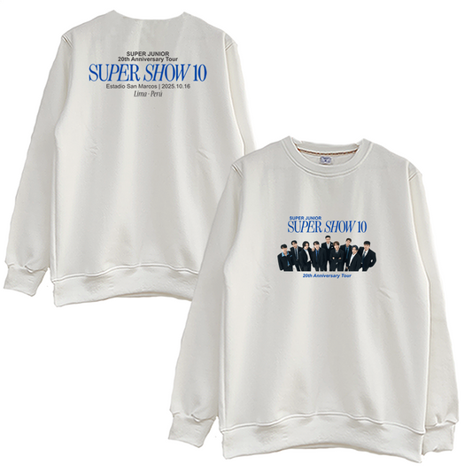 Crewneck Super Junior 20th Anniversary Tour Perú