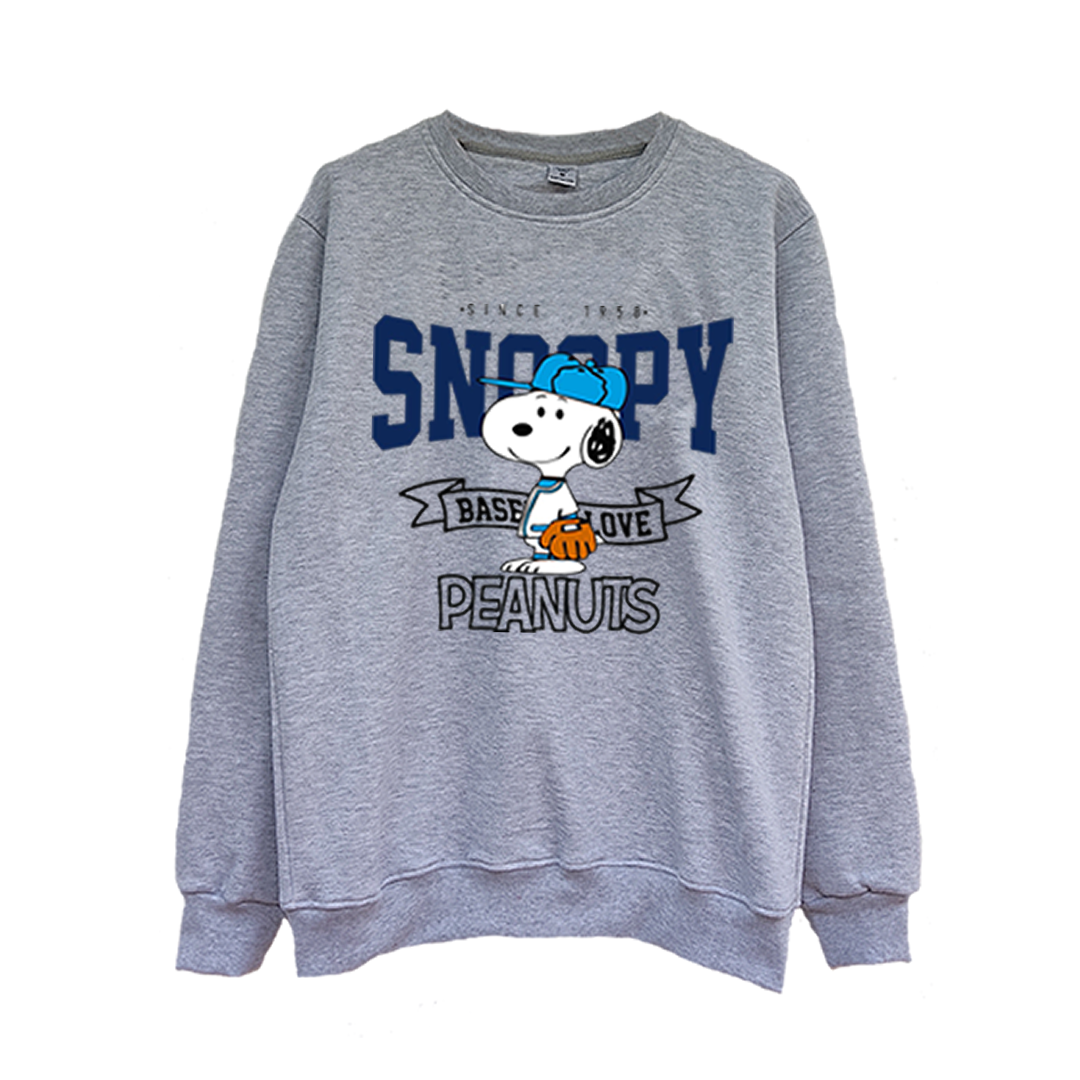 Crewneck Snoopy Baseball