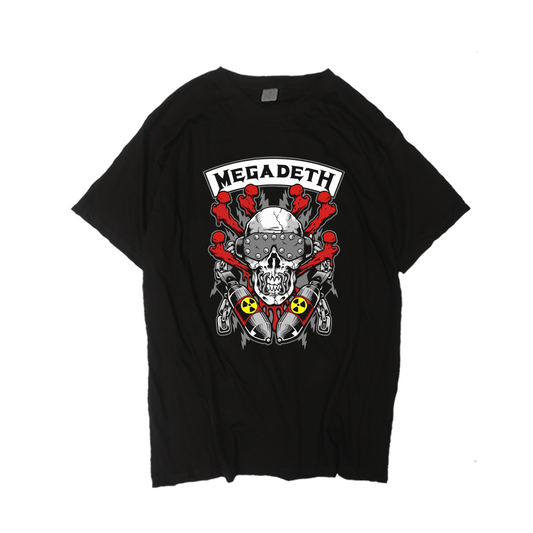 Polo Megadeth Skull And Bombs